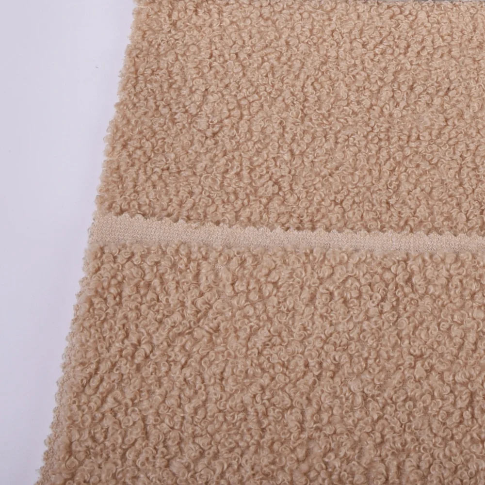 Teddy Fabric Polyester Sherpa Polar Fleece Velvet Fabric For Winter Coat ALTAI Teddy  100% Polyester Teddy Bear Fur Fabric