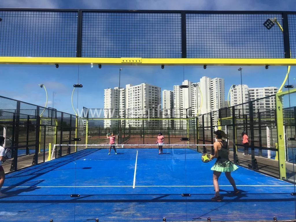 2022 Good Quality Custom Color Portable Paddle Tennis Panoramic Padel Court for Sale