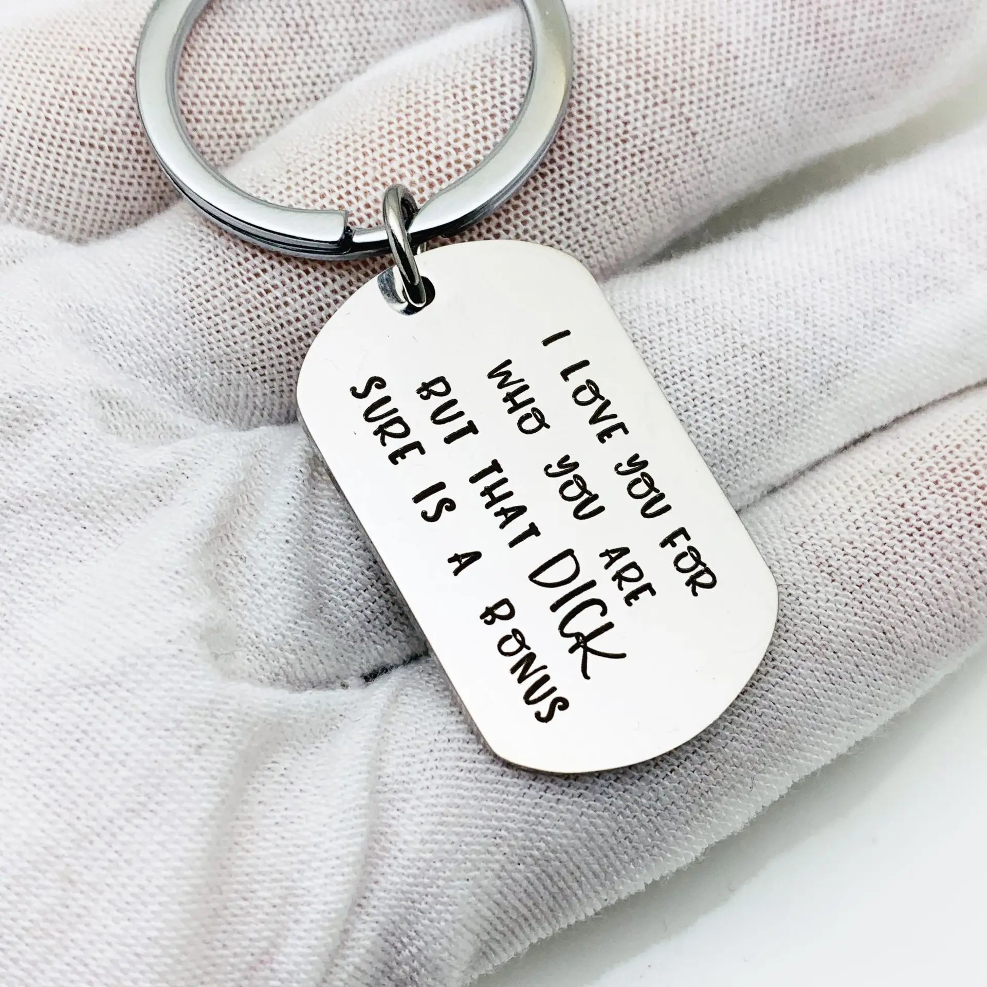 Новый брелок из нержавеющей стали с надписью «I love you»