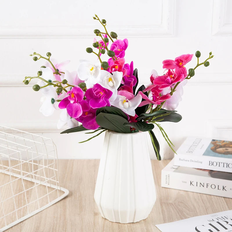 Real Touch butterfly Orchid Stem For Wedding Decor Home Decoration Flowers Quality Butterfly Orchid