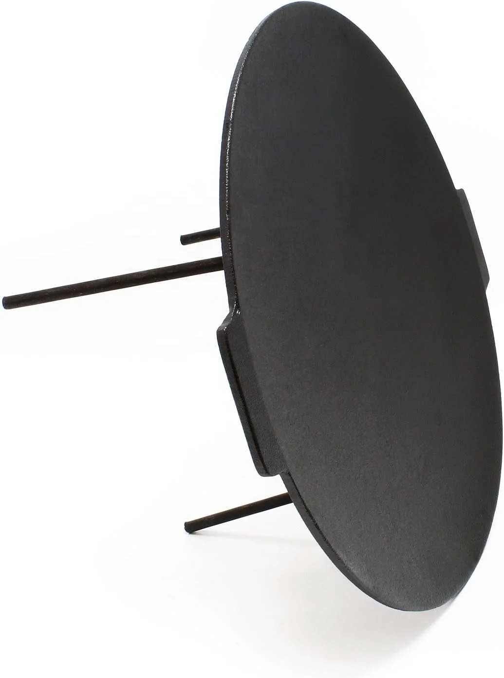 Cast Iron Campfire Griddle, Portable Grill with 3 Removable Legs for Outdoor BBQ Cooking,  Outdoor Camping