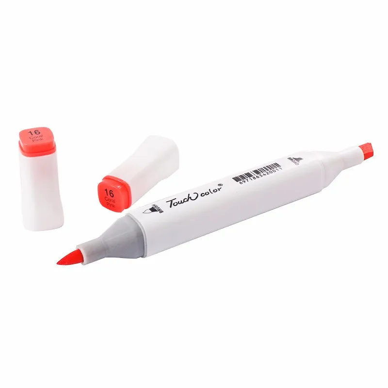 Dual Tips Design Soft head brush Permanent Colorful Art Marker Pen Set 12 24 30 36 40 48 60 80 120 168 204 Colors