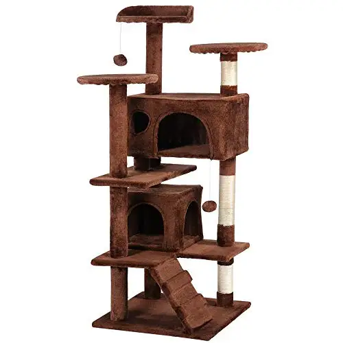Wholesale Sisal Castle Modern Large Big Climbing Scratch Pet Scratcher Wood Condo Furniture Tower Cat Tree