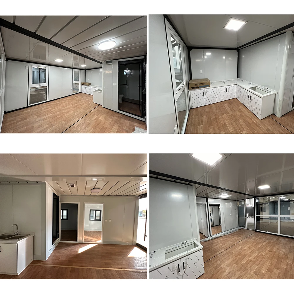 Luxury 20/40ft Prefab Flat Pack Container House 2 Bedrooms 1 Bathroom Hotel Design with Expandable Option on Sale Trailer Houses