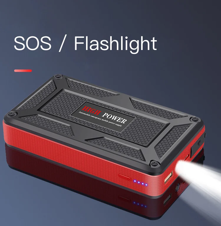 49800mAh Portable Car Jump Starter Power Bank Powerbank Jump Starter Multifunction Vehicle Jumper Cable Car Battery Charger