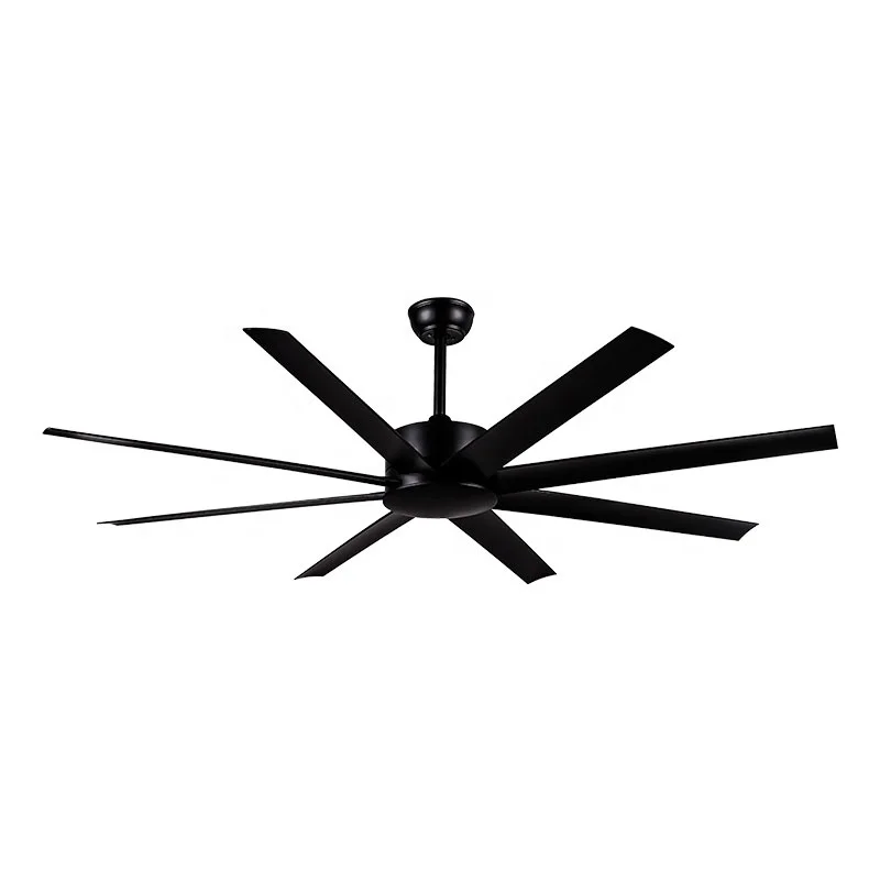 high quality black abs housing with cooling fan energy saving remote 64 inch large ceiling fans with lights for sale