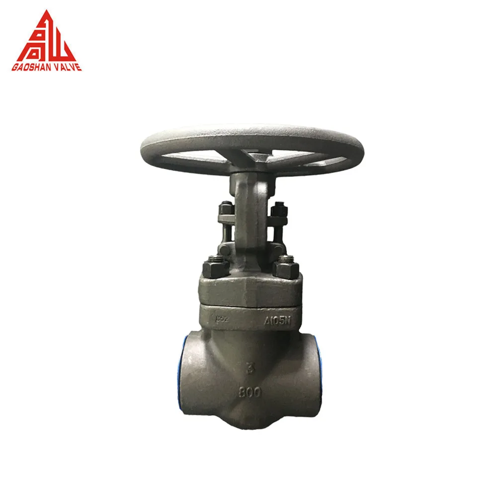 Gate Valve Forged Thread Butt Socket Welding Flange 1 Inch Class 800 Gate Valve