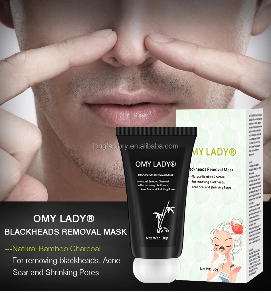 omy lady organic bamboo charcoal facial mask mud mask face peel cream for face whitening