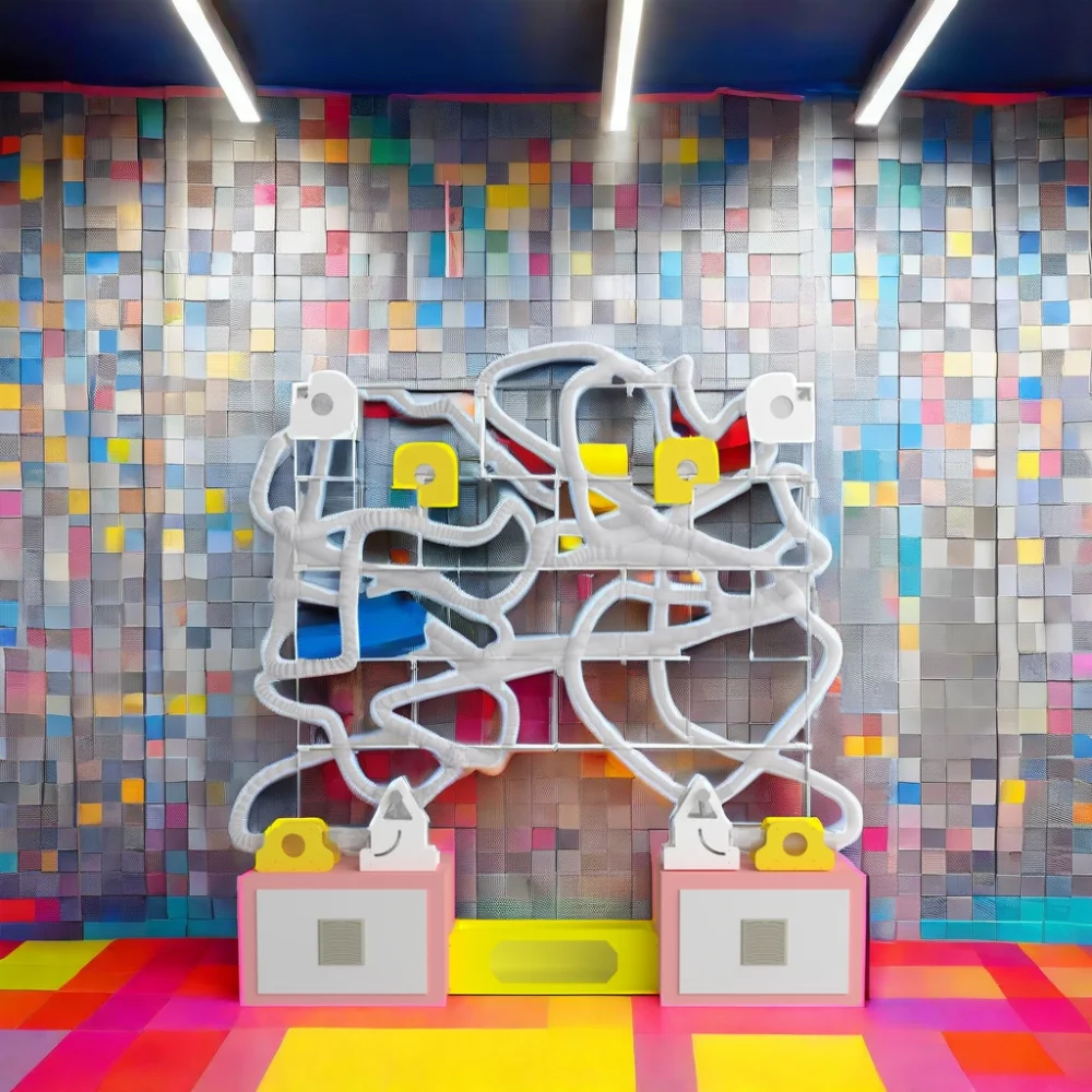 Bonhong High Quality Interactive Kid Wall Scarf Shooter Game For Kids Town Playground