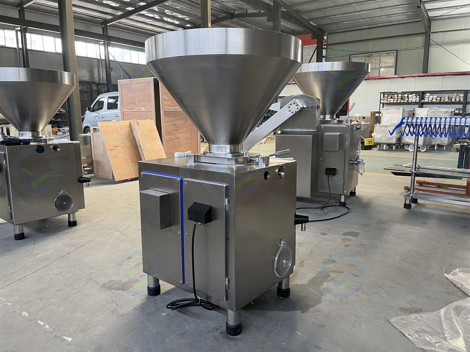 2024 Industrial vacuum Sausage Filling Machine Electric Automatic Sausage Filler And Twist Machine