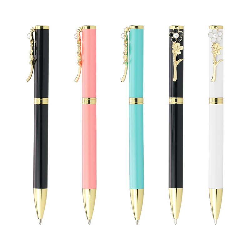 2022  new simple style  metal paraph pen with different color  customizable   logo
