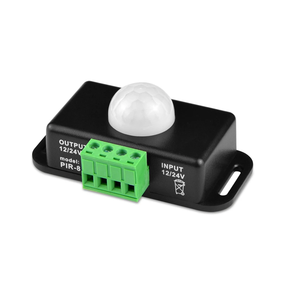 DC12-24V 8A умный дом инфракрасный датчик движения PIR PIR-8 ВКЛ-ВЫКЛ переключатель для одноцветной светодиодной ленты
