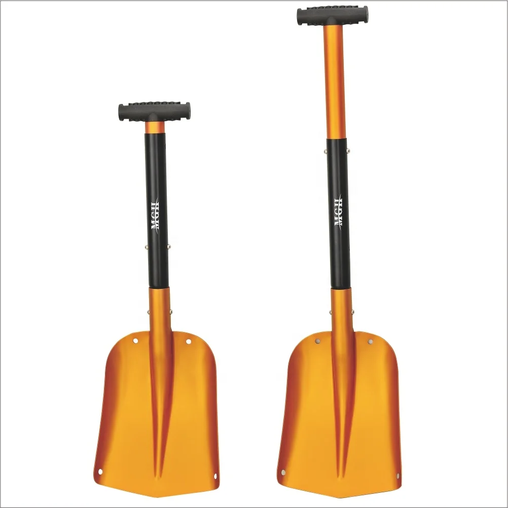 504 Portable straight handle,3pcs Aluminum Sport Utility Snow Shovel for Car, Camping