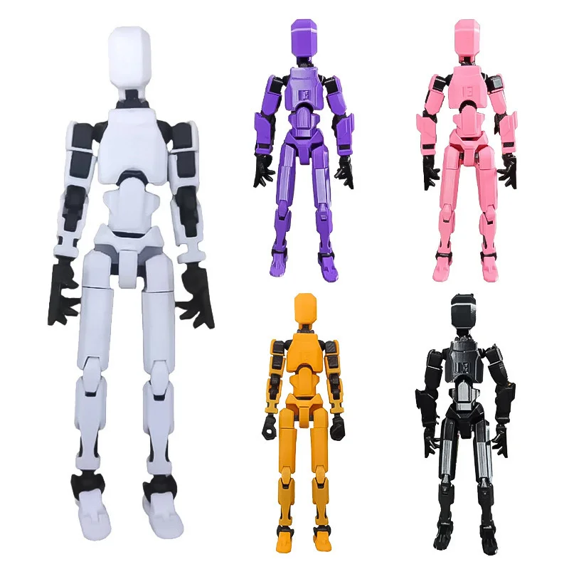 4 Types Weapons Titan 13 Multi-Jointed Robot Movable Action Figure Printed Titan 13 Action Figure