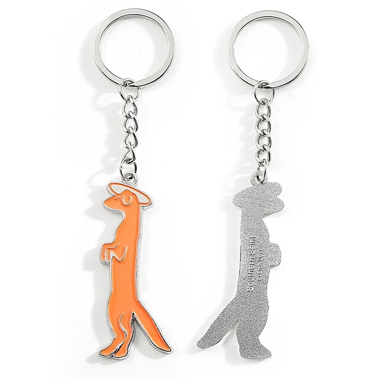 Брелок с металлическим логотипом