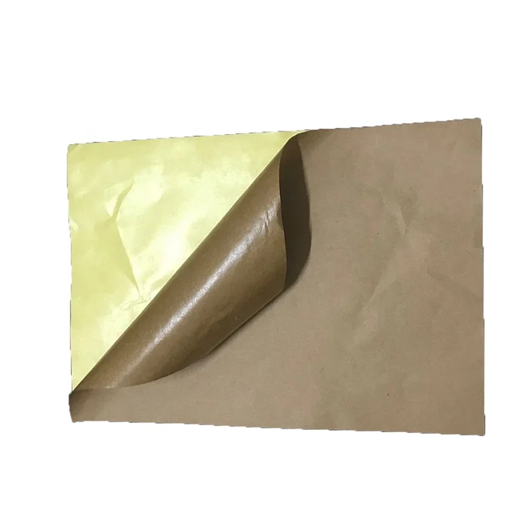 self adhesive kraft sticker paper