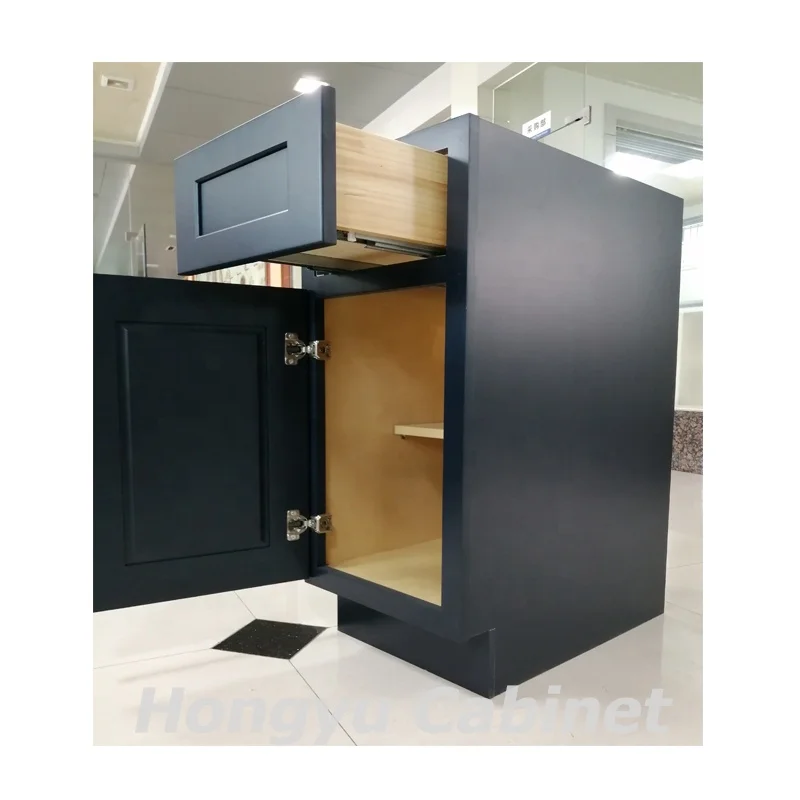 KCMA Certificate American Flat Pack Wood Kitchen Cabinet Hot Sale Cheap Modern Style Kitchen Cabinet for Apartment Project