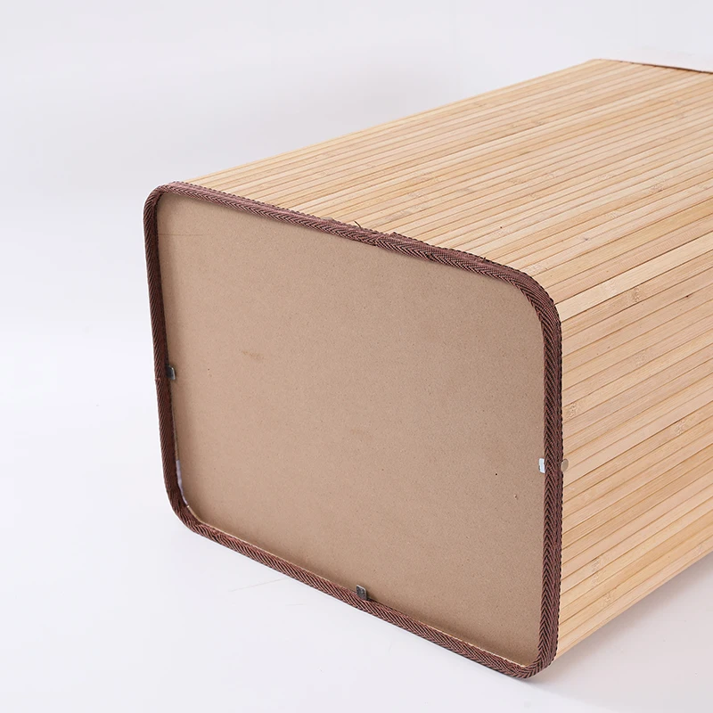 Custom Rectangular Shape chinese bamboo  clothes  basket with lid