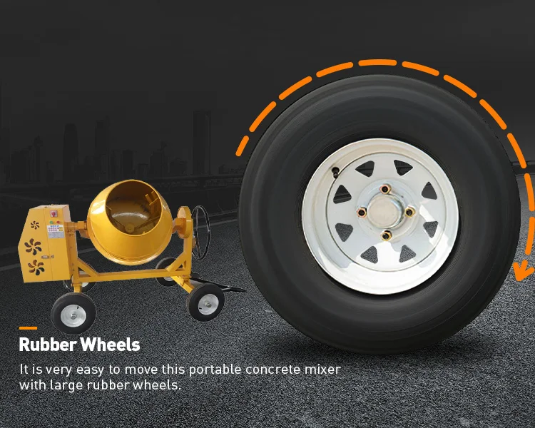 hot-selling mim concrete mixer on a trailers JQ 600L ATV small motor mobile 300L concrete cement mixer machine for Construction