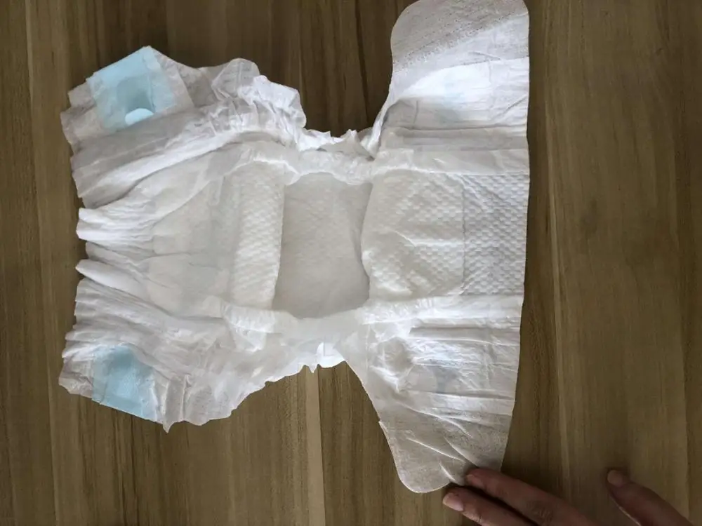 Wholesale B Grade Baby Diaper In Loose Packing Cloth Like With Magic Tapes Big Waistband
