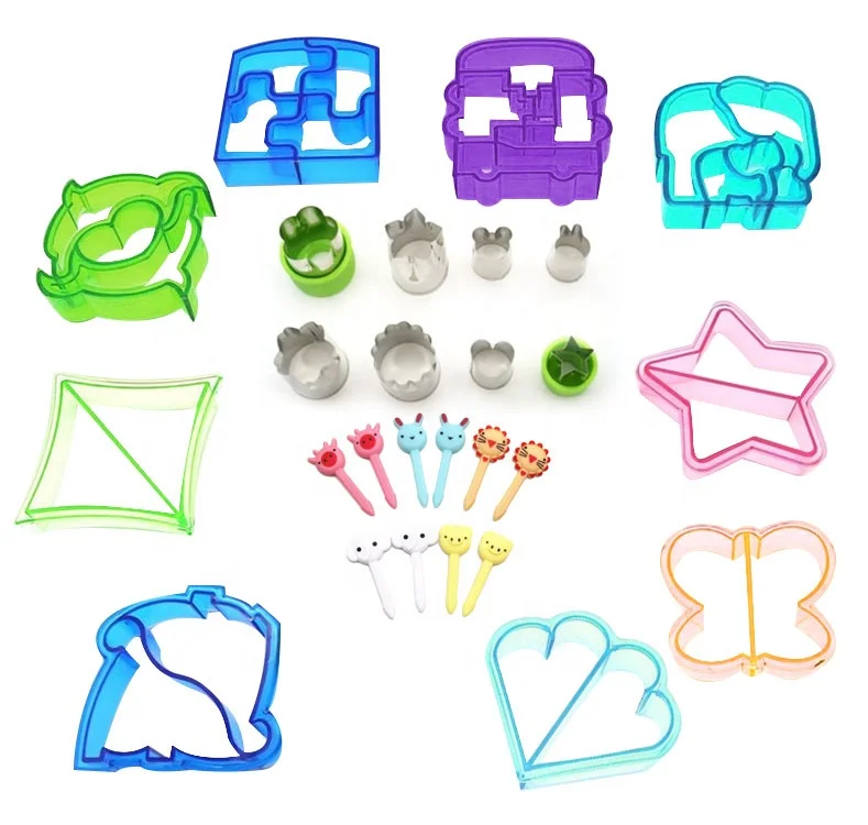 27 упаковок Инструменты для торта, «сделай сам», резаки для печенья, сэндвич-резаки и уплотнители для хлеба, набор для детей, Ланч-бокс Bento