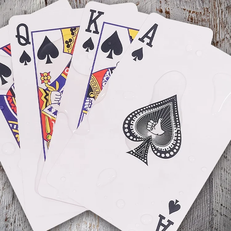 Customized Poker Card Game Table Deck Plastic Box Custom High Quality Waterproof 57*87 mm Size Normal Paper Playing Card