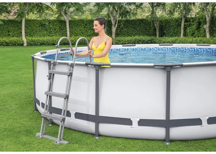 Bestway 56950 havuz portable ABOVE ground swimming pool suite round swimming pool PVC FAMILY 4.27m x 1.07m Round Pool Set