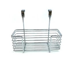 Metal Wire Basket Over The Cabinet Door Organizer Holder Grid Hanging  kitchen and bathroom Storage Baskets