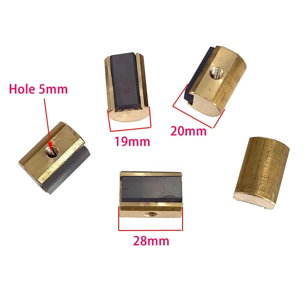 EDM Wire Cut Parts Tungsten Carbide 28*20*19*5mm Conductive Block Power Feed Contact for CNC Wire Cutting Machine