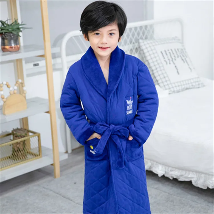 
Wholesale Luxury Kids Thick Cotton Bath Robes Bathrobe for Children 