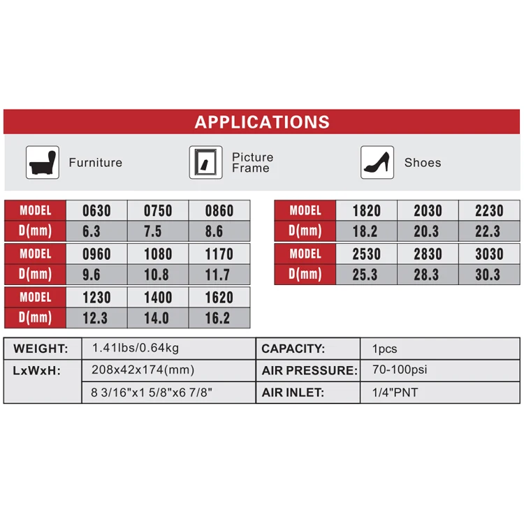 Wholesale Pneumatic Nail Gun Renovation Home Decoration Wood Working Tools Decorative Nailer GDY-1170
