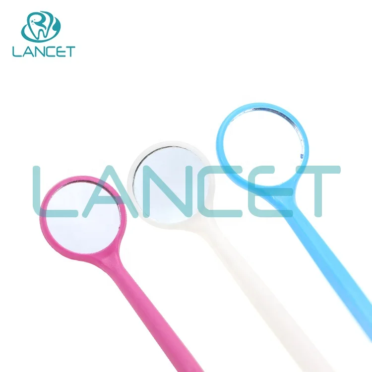 Disposable Dental Colorful Mouth Mirror  Colored Anti Fog Dental Mirror,Magnifying Dental Mouth Mirrors