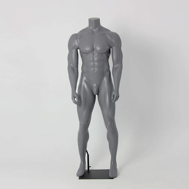Fashion Muscular Men Suit Headless XL big size muscle standing male mannequin