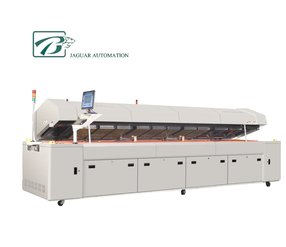 Factory price R8-N Automatic 8 Zones Lead-Free Hot Air SMT Nitrogen Reflow Soldering Machine for SMT Production Line