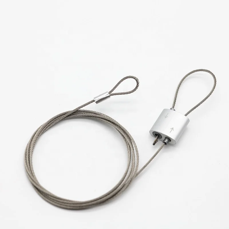Wholesale  Automatic Hanging Fixed Hardware Snap Hook Stainless Steel Wire Rope Cable Gripper Plastic Lighting High Quality