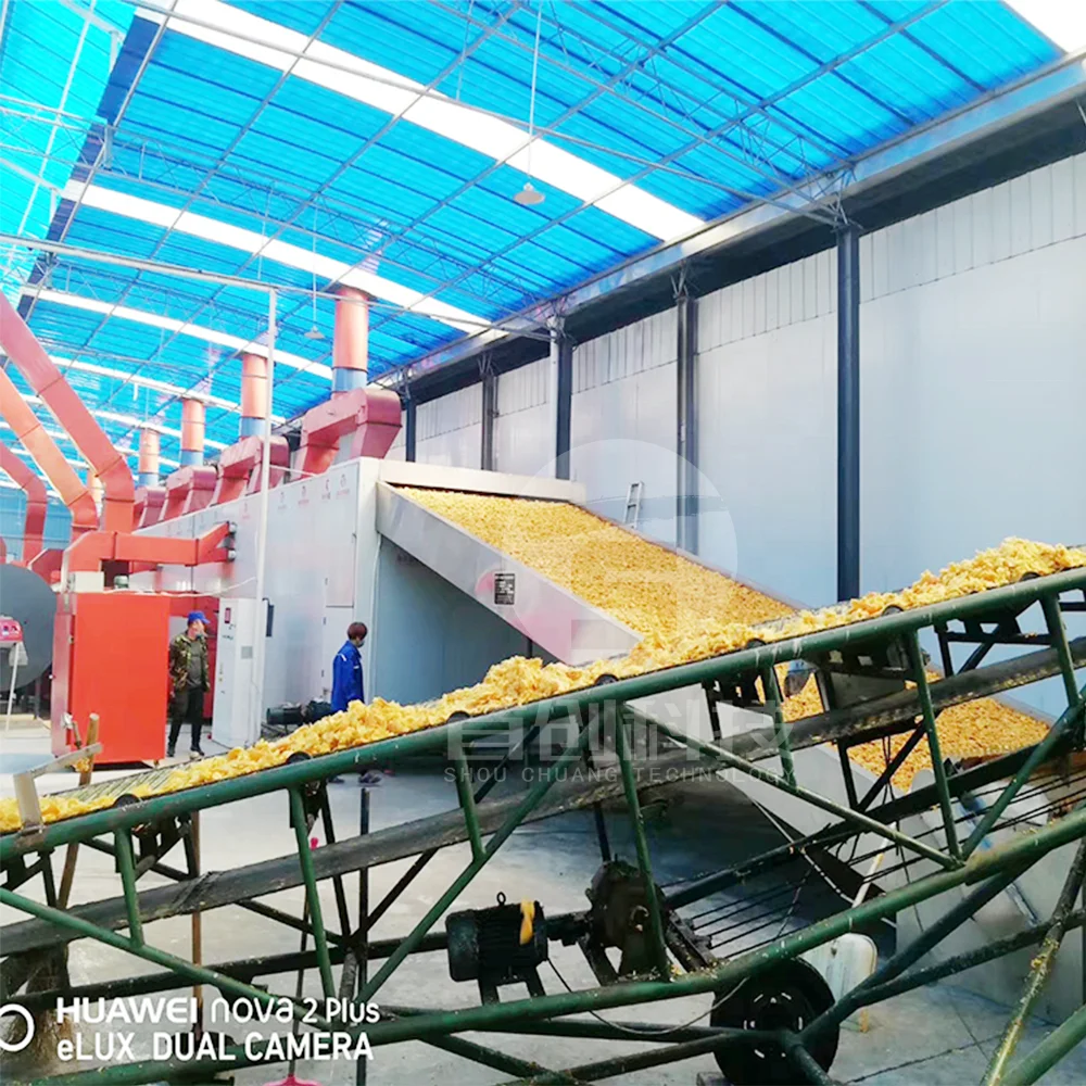 Yam flour starch drying machine fruit drying production line