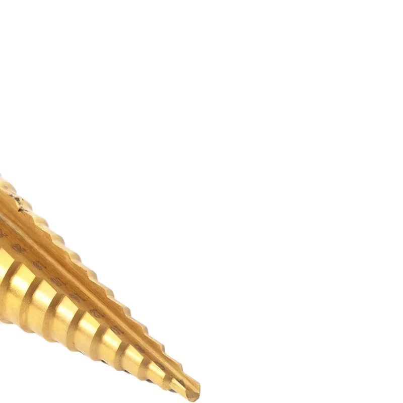 HSS Step Drill Bit Set Multiple Hole Stepped Cone Drill Bit Hex Shank Titanium Coated for Metal Plastic Wood Drilling