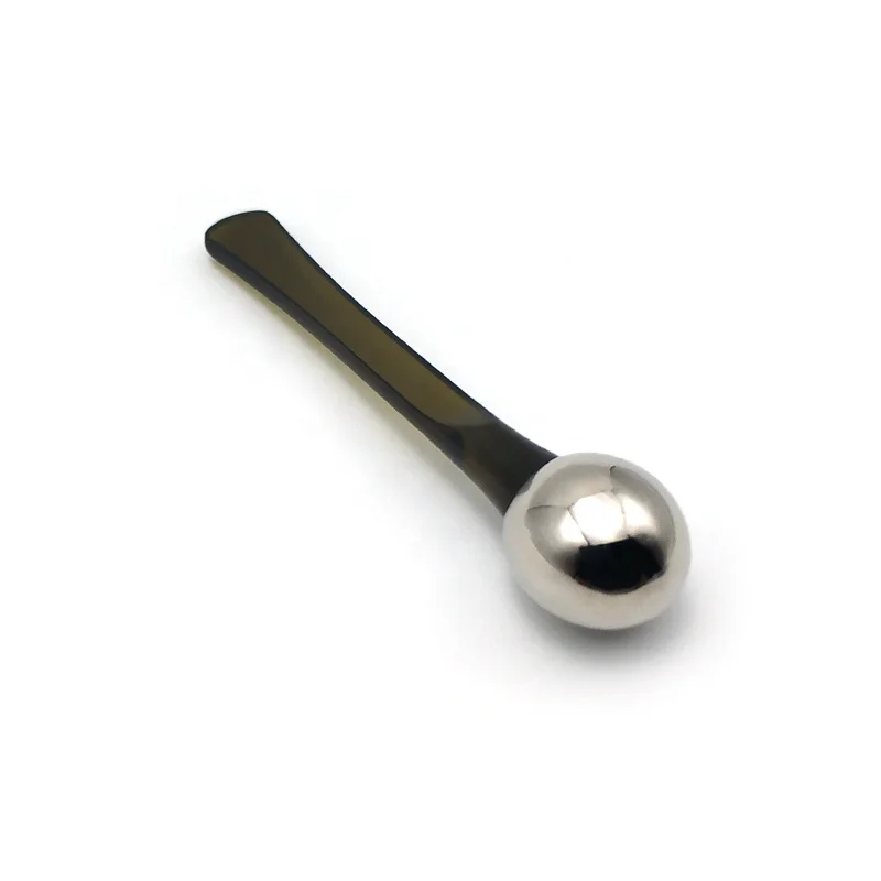 Luxury plastic handle cosmetic spatula / cream spoon / facial spoon