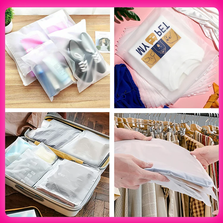 Custom Logo Fashion Jewelry Small PE Zip Lock Bag Plastic Packaging Bag Transparent Zip Lock Custom Logo Bags