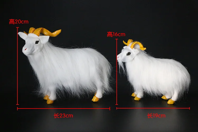 Simulation Goat Characteristic Gifts Home Decorations Imitation Fur Handicraft Ornaments for Garden Use
