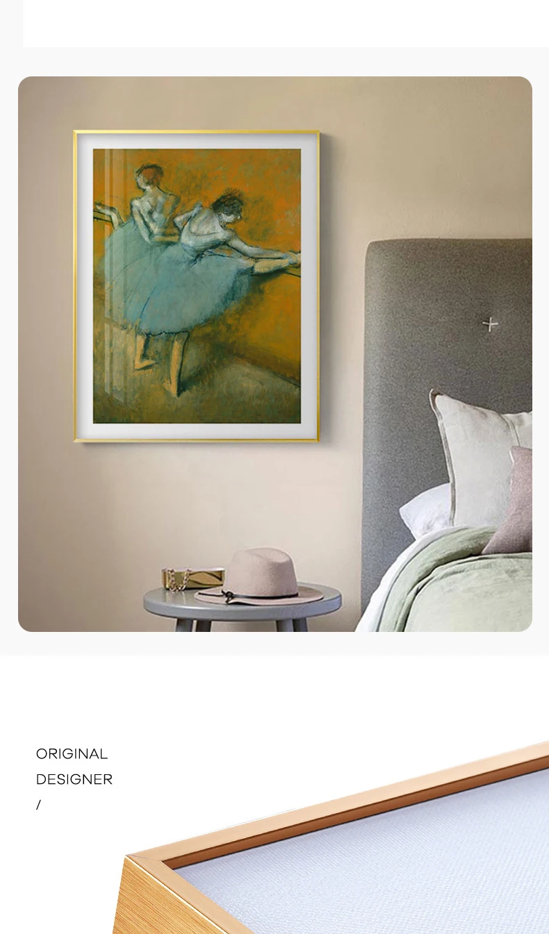 Impressionist Ballet girl dancing oil painting wall decor girl dancer painting