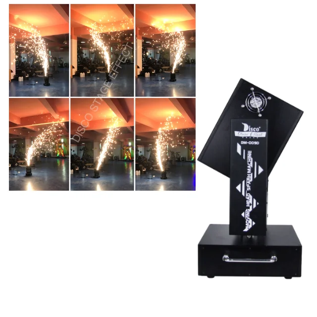 Best seller dmx wireless  wave moving head cold spark fireworks machine with flight case
