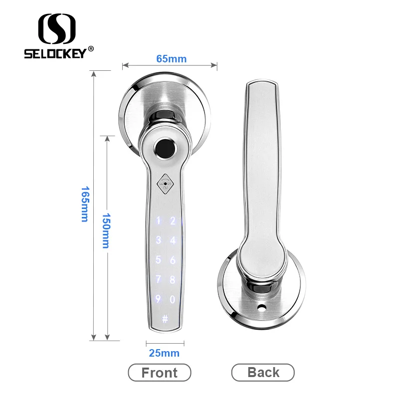 S1580 замок со считывателем отпечатков пальцев и паролем, умный дверной замок со считывателем отпечатков пальцев для дома