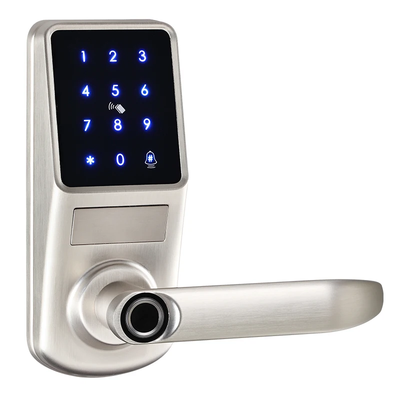 Waterproof APP remote control electric keyless biometric fingerprint outdoor mini gate tuya lock set