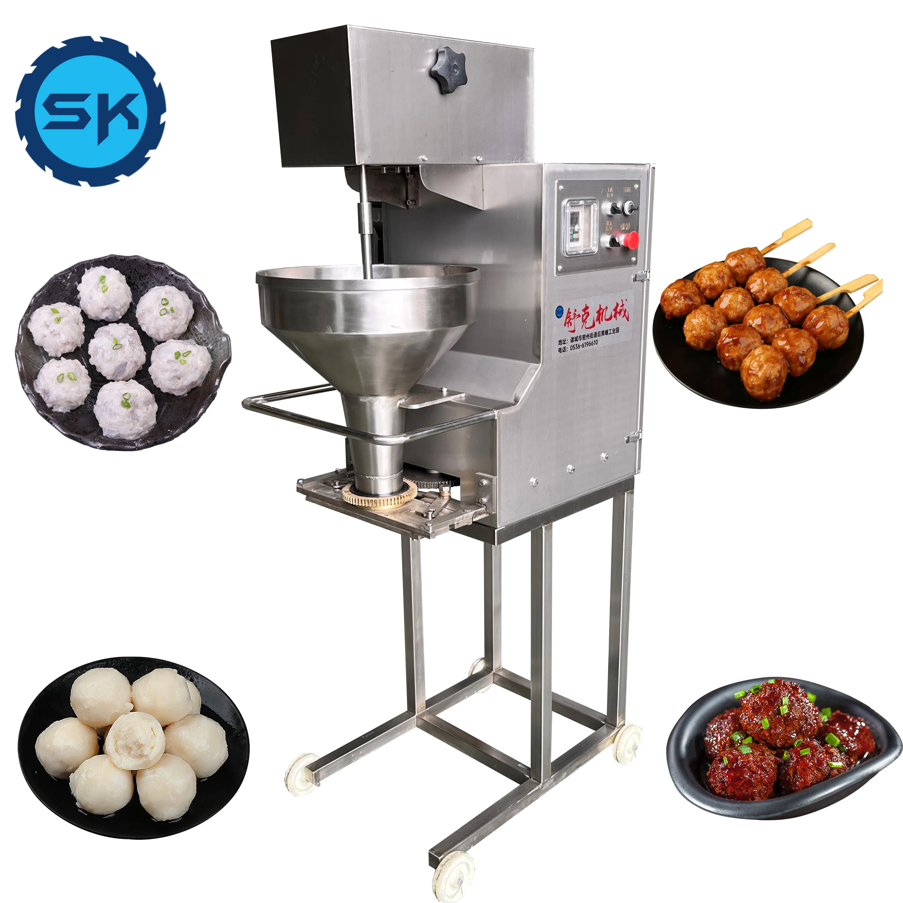 Commercial Chicken Balls Fish Balls Shrimp Balls Meatball Making Machine For Food Processing factory