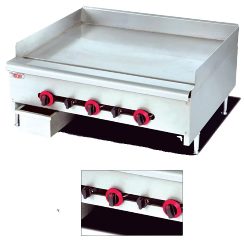Commercial Hotel Restaurant Stainless Steel Kitchen Catering Equipment Gas grill griddle (OT-GT-36)