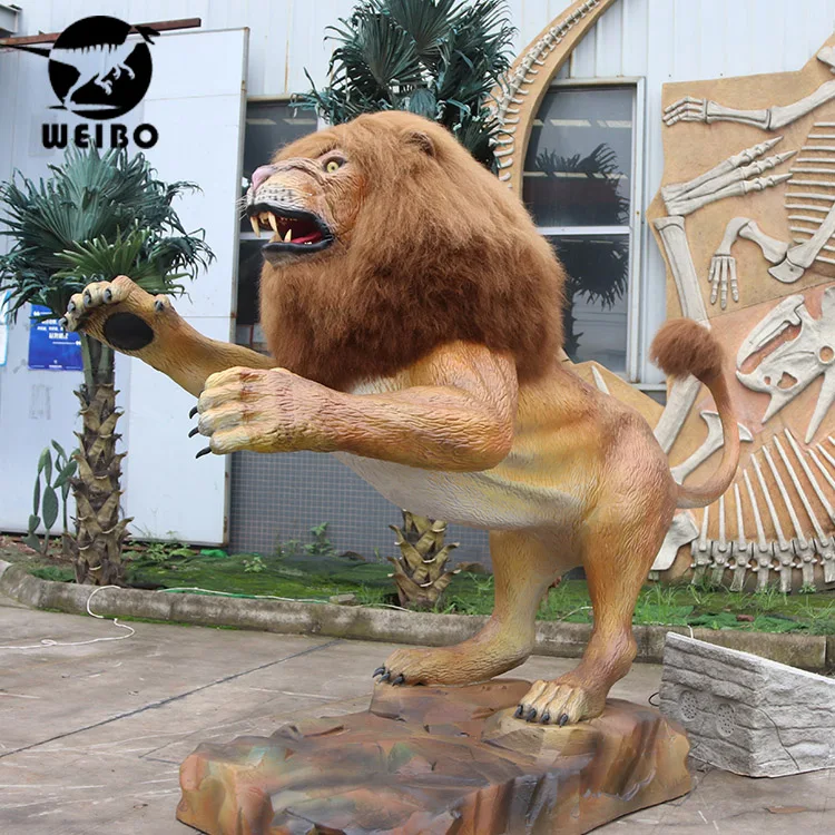 Animatronic animal life size animal simulation tiger and lion
