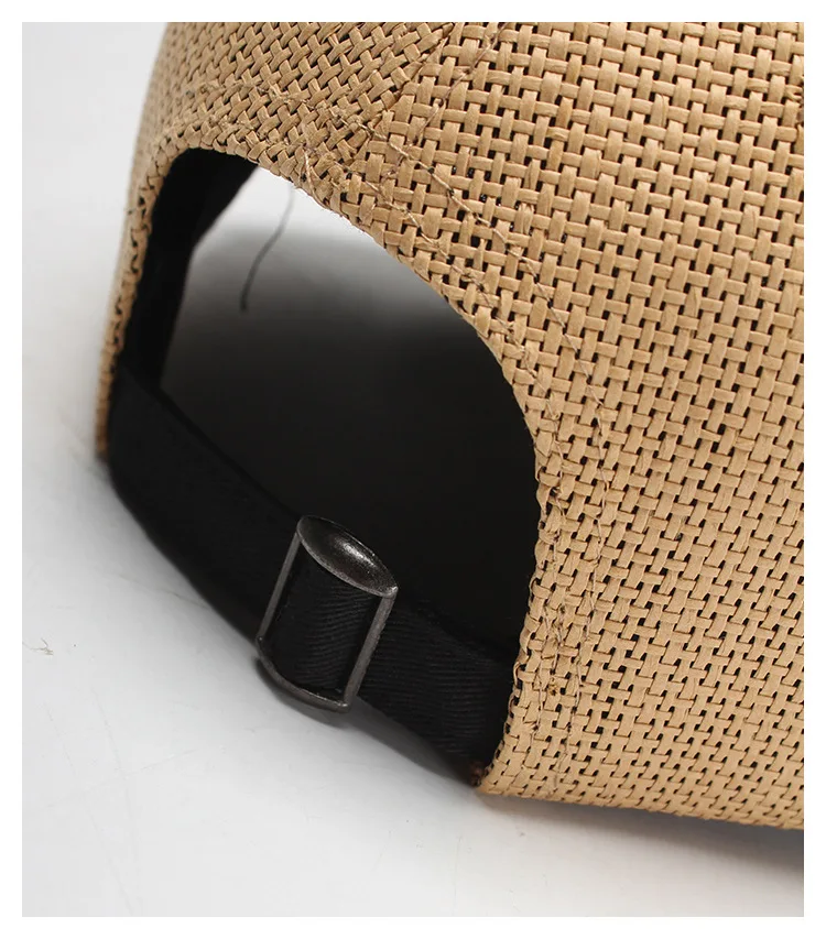 2019 New Straw Baseball Cap Snapback Cap Adjustable Casquette Bones Gorras Casual Dad hat for Men Breathable and Cool Cap