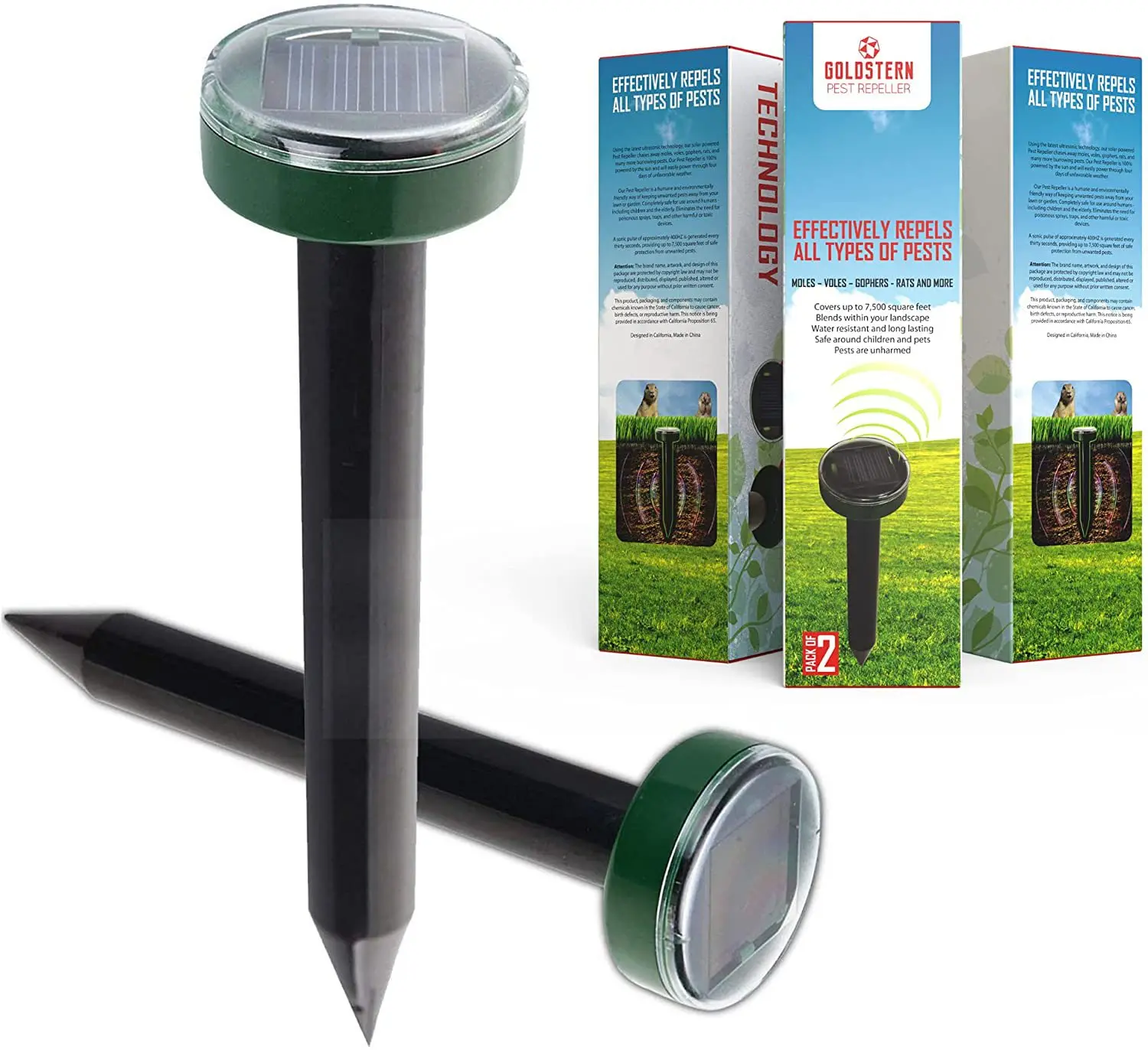 Ферма 50-100 квадратных метров Солнечная ультразвуковая борьба с животными