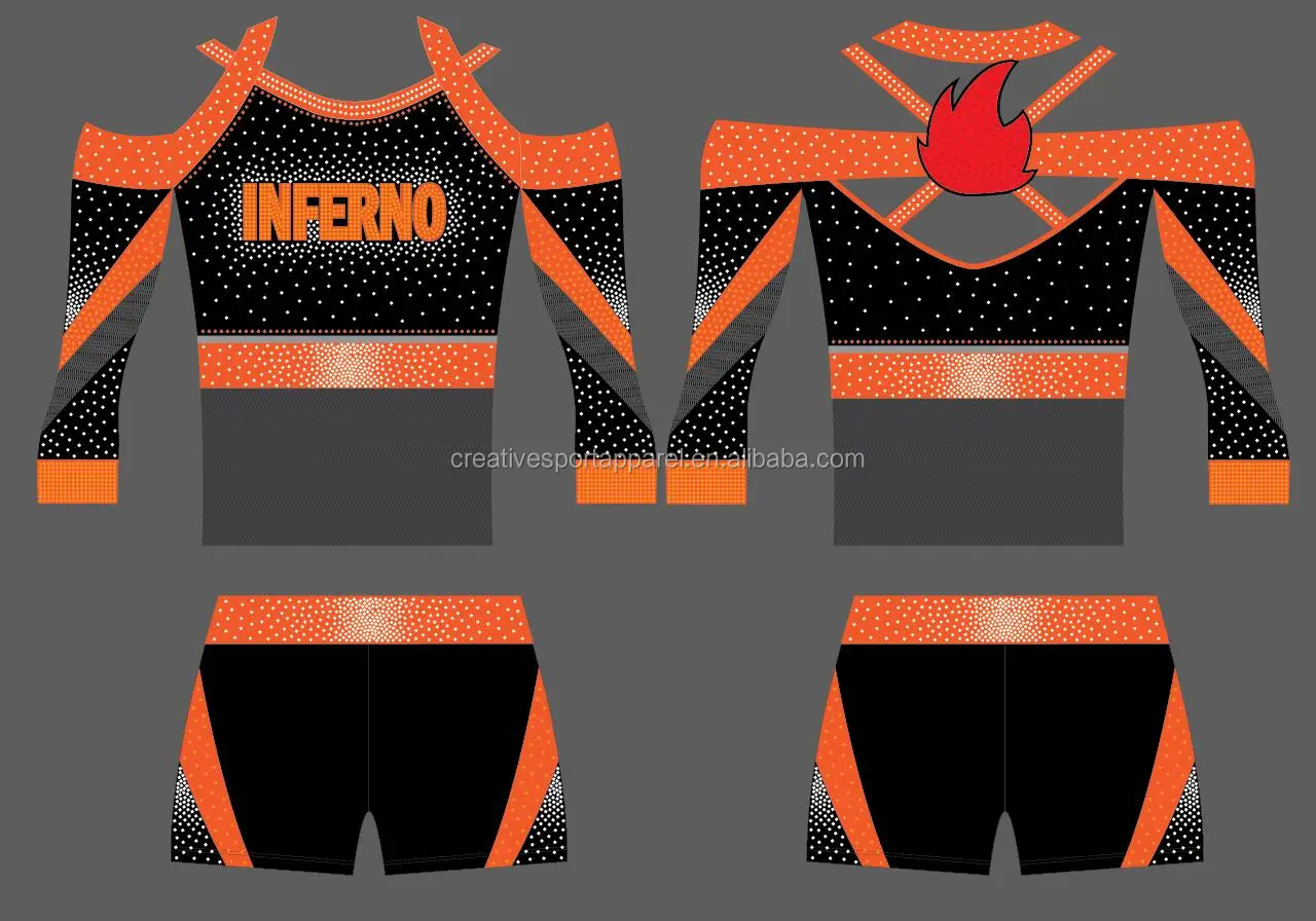 2020 custom cheerleader cheer crop top uniforms designs